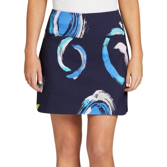 Lady Hagen Dresses & Skirts - Lady Hagen Women's 17'' Tummy Control Golf Skort,‎ XS, Navy Print Blue - Holiday